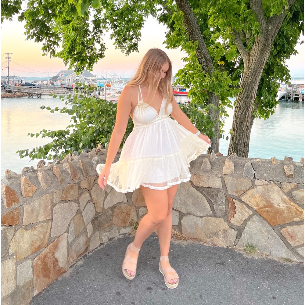 Look Sky White Dress